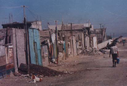 Hütten in Chimalhuacan